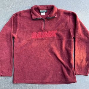 Fleece BADGE Quarter Zip Pullover | L